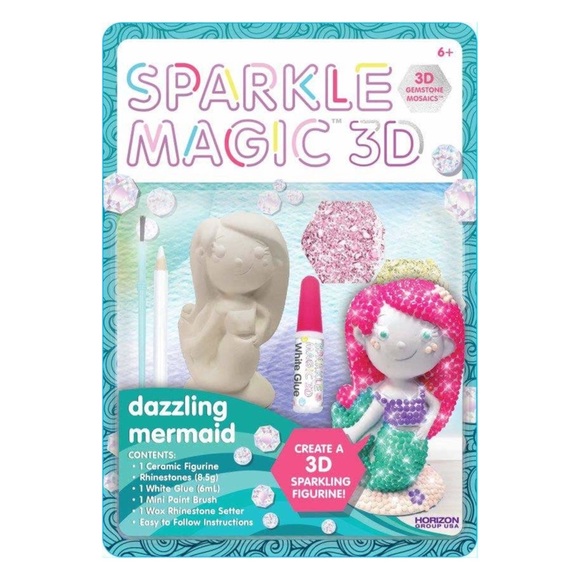 Sparkle Magic 3D Mermaid Figurine, Sparkling 3D Dot Art - Picture 5 of 8